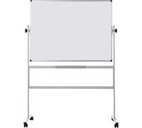 Bi-Office Tableau blanc émaillé mobile Revolver - Double face magnétique - L.120 x H.90 cm