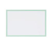 Bi-Office, Tableau blanc avec cadre vert pastel, effaçable à sec magnétique, 60x40cm