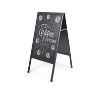 Bi-Office Tableau chevalet de trottoir 900 x 450 mm Noir