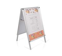Bi-Office Tableau d'affichage chevalet de trottoir 1240 x 740 mm Argent