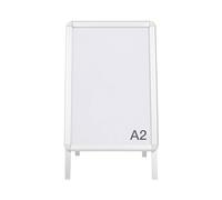 Bi-Office Tableau d'affichage chevalet de trottoir 884 x 461 mm Argent