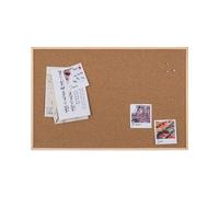 Bi-Office Tableau d'Affichage Earth New Basic, 90x60cm, Surface en Liège, Cadre en Pin