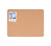 Bi-Office Tableau en Liège Sans Cadre Eco, 40x30 cm, Liège naturel Double-face, Rectangulaire, Sans Cadre
