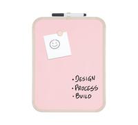 Bi-Office Tableau magnétique Easy Peony, 21,6x27,9cm, surface en acier laqué, cadre en plastique beige