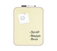 Bi-Office Tableau magnétique Easy Vanilla, 21,6x27,9cm, surface en acier laqué, cadre en plastique beige