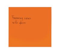 Bi-Office Tableau magnétique en verre Reef Sunset, 61 x 65,5 cm, surface en verre, design sans cadre
