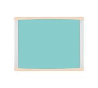 Bi-Office Tableau magnétique Inka Caribe, 58x45cm, Surface en Acier Laqué, Cadre en aluminium et plastique beige