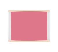 Bi-Office Tableau magnétique Inka Fuschia, 58x45cm, Surface en Acier Laqué, Cadre en aluminium et plastique beige