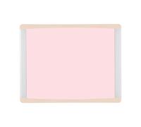 Bi-Office Tableau magnétique Inka Peony, 58x45cm, Surface en Acier Laqué, Cadre en aluminium et plastique beige