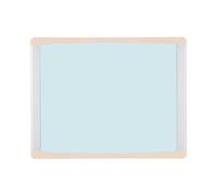 Bi-Office Tableau magnétique Inka Sky, 58x45cm, Surface en Acier Laqué, Cadre en aluminium et plastique beige