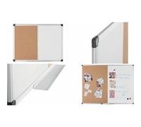 Bi-Office Tableau mixte, tableau blanc / liège, 600x450 mm Blanc G