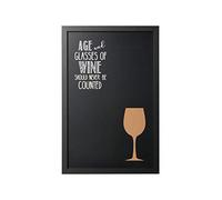 Bi-Office - Tableau Noir à Craie Vino Combo, 40 x 60 cm, Cadre noir