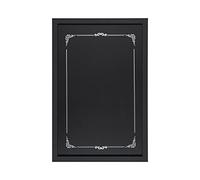 Bi-Office - Tableau Noir pour Craie décoratif, 60 x 40 cm, Cadre noir