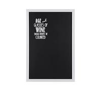 Bi-Office - Tableau Noir pour Craie Vino, 40 x 60 cm, Cadre blanc