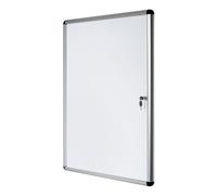 Bi-Office Vitrine d'affichage intérieur 4 feuilles A4 - Porte battante - Fond magnétique