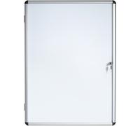 Bi-Office Vitrine d'affichage intérieur 6 feuilles A4 - Porte battante - Fond magnétique