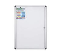 Bi-Office Vitrine d'Affichage Interieur Enclore Extra, Tableau Blanc Magnétique Verrouillable, Taille: 723 x 984 mm - 9xA4