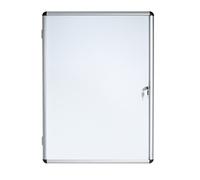 Bi-Office Vitrine d'Affichage Interieur Enclore, Tableau Blanc Magnétique Verrouillable, 500 x 674 mm, 4 x A4