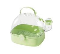 Bi RD Cage avec Bouteille d'eau, Intérieur Spacieux, 18,4x16,3x17cm, Porte-Voyage du Hamster, Cage Portable Chinchilla, Poignée Facile À Transporter, pour Une Utilisation De Voyage