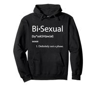 Bi-Sexual Definition Joke Funny LGBTQ Gay Pride Community Bi Sweat à Capuche