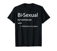 Bi-Sexual Definition Joke Funny LGBTQ Gay Pride Community Bi T-Shirt