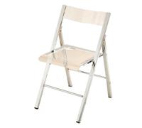 BiaBuiMM Chaise Pliante Confortable, Chaises Pliantes Transparente avec Cadre en Acier, Chaise Pliante Salle a Manger, Conception Ergonomique pour la Maison, Le Bureau(Gray)