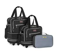 biaggi B Zipsak Boost! Sac à Main Pliable sous Le siège Qui s'étend à la Taille Normale - Cube d'emballage de Taille personnalisée Inclus, Noir