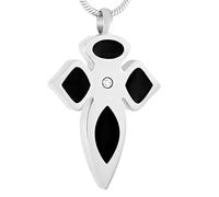 BIAIHQIE Bijoux pour Hommes et Femmes Pendentif Bijoux Simples, Sculpture commémorative, urne en Acier Inoxydable pour Cendres-Couleur Acier