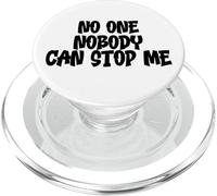 Biais Binnie Karma No One Nobody Can Stop Me Noir PopSockets PopGrip pour MagSafe