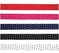 Biais Coton 1 Cm X 1 M À Pois 5 Pièces