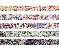 Biais Coton 1 Cm X 1 M Fleurs Multicolores 5 Pièces