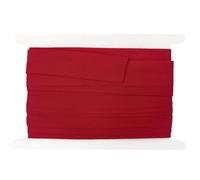 Biais de 20mm de Large, Ruban Couture, 20% Coton et 80% Polyester, Ruban Accessoires de Couture Uni, pour Travaux Manuels, Couvrir Vos couturages e Ennoblir vos Créations (par 5 Mètres, Rouge)
