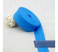 Biais en coton de 25 mm (1") de large, ruban repassé simple plié, pour la confection de vêtements et la couture - 16-25 mm x 5 m