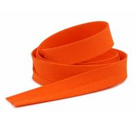 Biais Orange Foncé 20 mm x 5 m - Ruban de Couture Uni Coton Polyester - Mercerie, Bordure, Finition, Patchwork