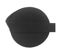 Biais plat élastique 2 cm pour travaux manuels, couture, corde tressée noire