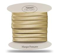 Biais satin doré de belle qualité - biais de couture satin idéal pour des finitions raffinées aussi bien à l'extérieur de vos créations que pour couvrir vos couturages. (Par 5 mètres, Doré)