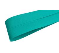 Biais Uni Bleu Canard 30 mm x 1,50 m - Ruban de Biais 50% Coton 50% Polyester - Galon de Finition pour Vêtements, Sacs, Linge de Maison, Patchwork, Accessoires et Couture Créative - Vendu à la Coupe