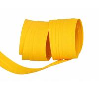 Biais Uni Jaune 20 mm x 5 m - Ruban de Biais Couture 50% Coton / 50% Polyester - Vendu à la Coupe - Finition Vêtements, Linge de Maison, Patchwork & Loisirs Créatifs