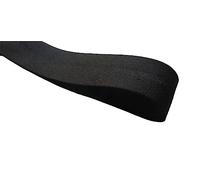 Biais Uni NOIR 30 mm x 1,50 mètres - Ruban Accessoires de Couture Uni - Vendu par 1,50 mètres (Noir)