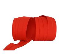 Biais Uni ROUGE 20 mm x 5 mètres - Ruban Accessoires de Couture Uni - Vendu par 5 mètres (rouge)