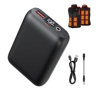 BIAL Batterie Veste Chauffante, 16000mAh Batterie pour Gilet Chauffant à Charge Rapide avec écran LED et Sortie DC 7,4V, Portable Batterie Externe pour Veste Chauffante avec Port USB