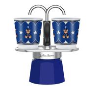 Bialetti 0005349 machine à café manuelle Cafetière à moka Noir, Bleu, Acier inoxydable