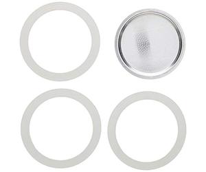 Bialetti - 0800005 - Joint de rechange + filtre plat - 9 tasses Moka express Dama - Blanc
