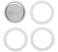 Bialetti - 080001 - 3 Joints et 1 Filtre pour Moka - 1 Tasse - Aluminium - Blanc