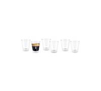 BIALETTI 6 verres en verre transparent 60 ml, pour café expresso