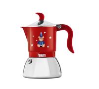 Bialetti 6651 machine à café manuelle Cafetière à moka 0,473 L Rouge, Acier inoxydable