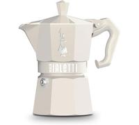 Bialetti - Cafetière italienne - Moka Exclusive - 6 tasses - Aluminium verni - Crème