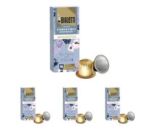 Bialetti Boite 10 Capsules Bridgerton compatibles Nespresso®, saveur Royal Regency (Lot de 4)