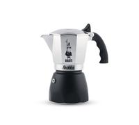 Bialetti Cafetière Moka New Brikka 2023 – Expresso crémeux – 2 tasses, aluminium/noir