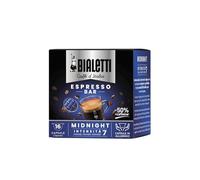 BIALETTI - Café Midnight - 16 Capsules Mokespresso Caffè d’Italia 50% en Moins de Caféine - Café Doux - Idéal en Soirée